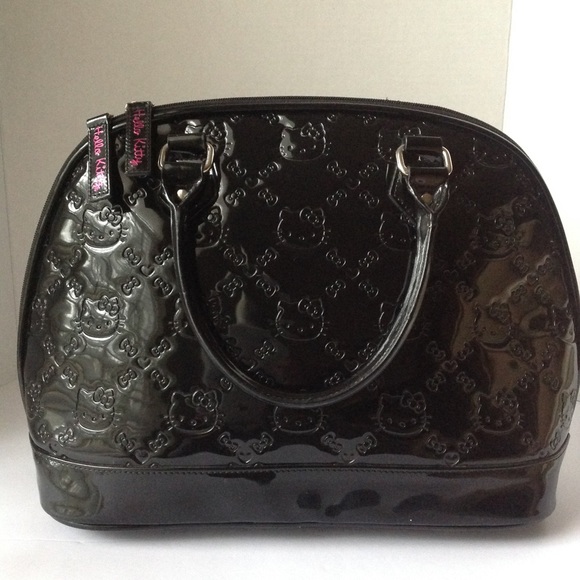 Hello Kitty Handbags - Hello Kitty black patent leather handbag